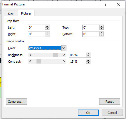  Cách chèn watermark với logo và hình ảnh chìm trong Excel 8